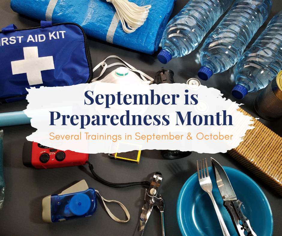 Several Preparedness trainings coming this fall