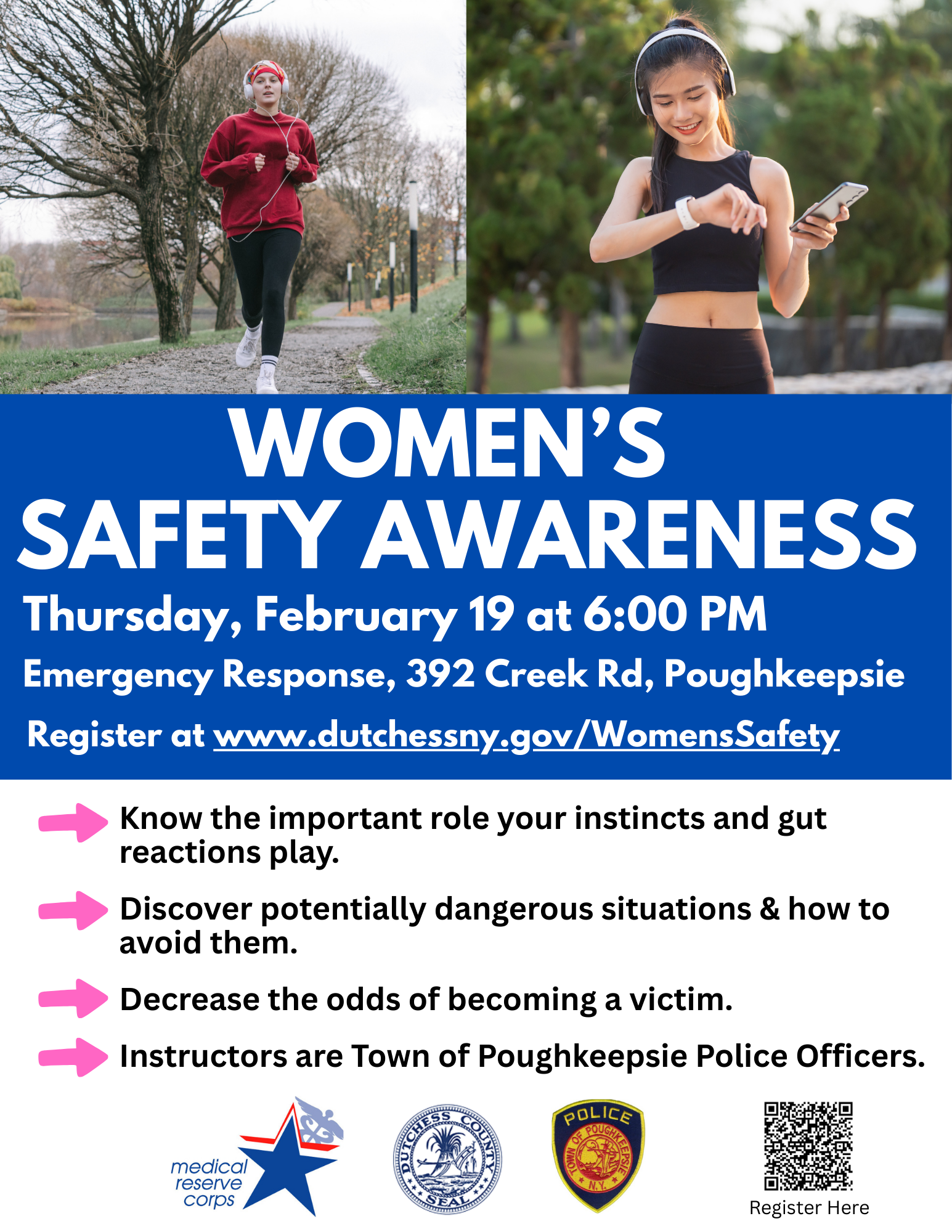 Women's Safety Night Flyer
