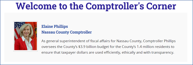 Comptroller's Corner Image