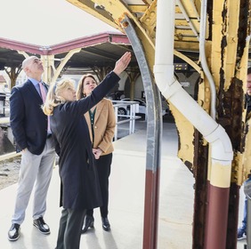 Elaine Phillips at Long Beach LIRR