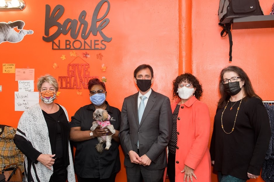 Bark and Bones Ribbon Cutting 