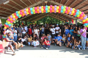Summer picnic group shot