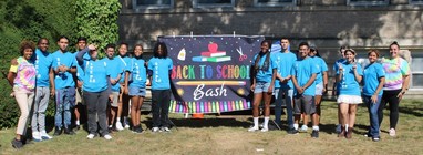 Youth Bureau Backpack Giveaway Group Shot