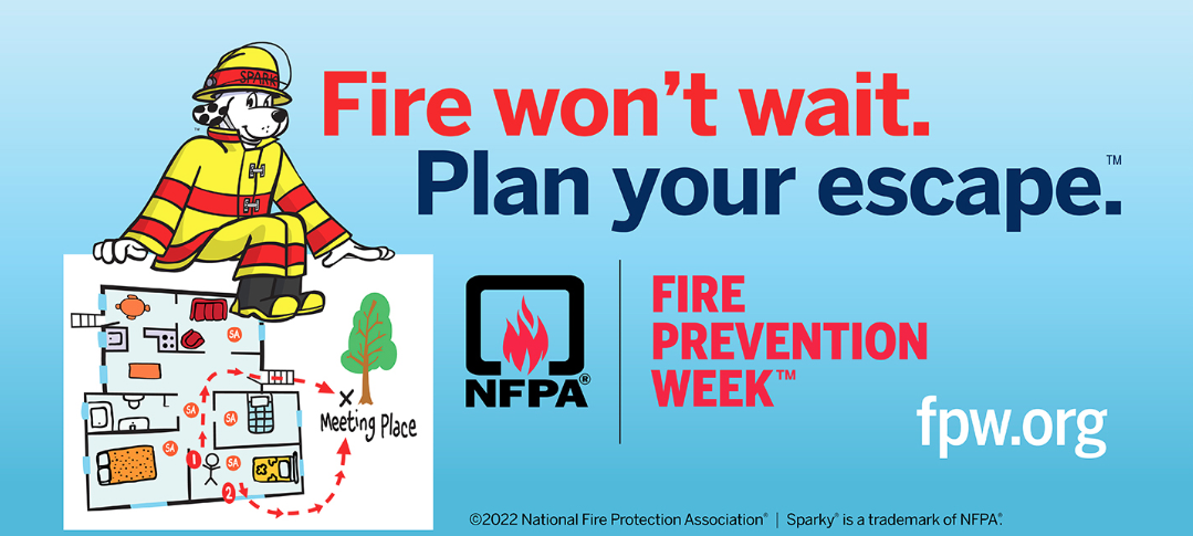 Fire Prevention Week graphic