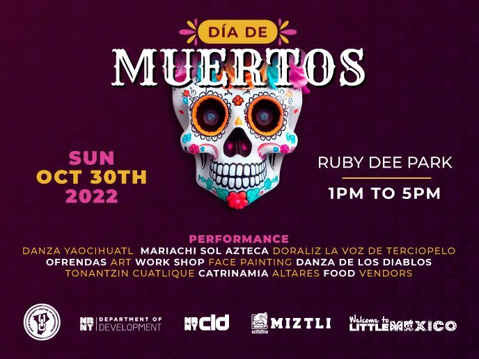 DIa de Muertos event flyer