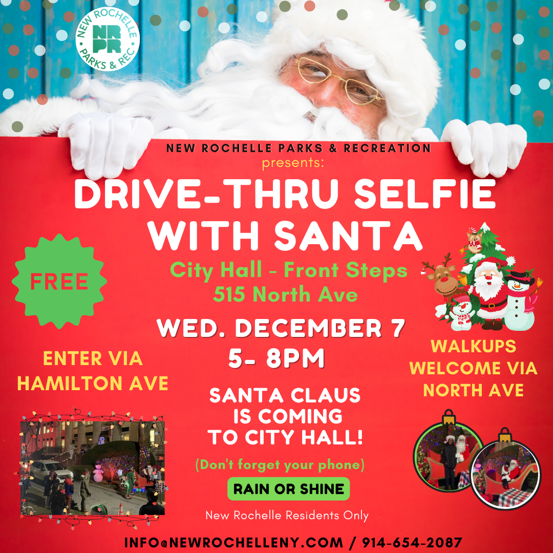 Selfie with Santa event flyer
