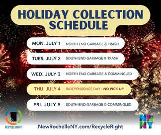 Holiday Collection Schedule