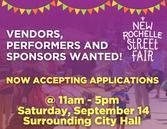 Street fair: vendors performers and sponsors