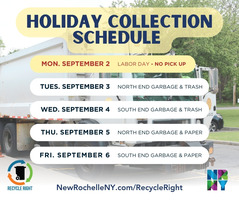 Labor Day Collection Schedule
