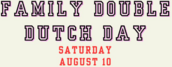 Double Dutch Day
