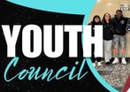 Youth Council flyer with graphics of title