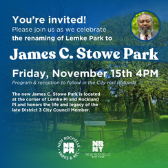 James C. Stowe Park invitation