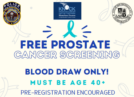 Prostate Cancer Screening flyer