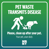 Dog waste graphic