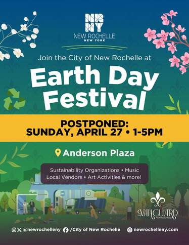 Earth Day flyer with revised date