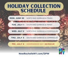 Holiday Collection Schedule 7/4