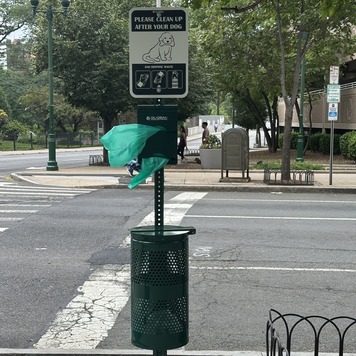 Pet waste station installation
