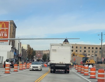 North Avenue Bridge north and southbound traffic