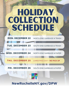 Holiday Collection Schedule December 25, 2025