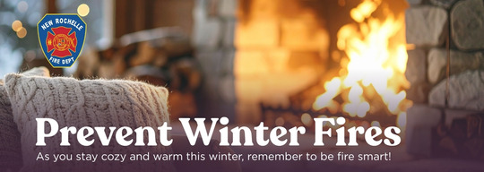 Prevent Winter Fires: As you stay cozy and warm this winter, remember to be fire smart!