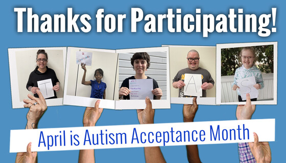 Thank You! Autism Acceptance Month