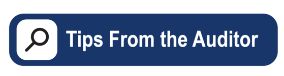 Tips From the Auditor