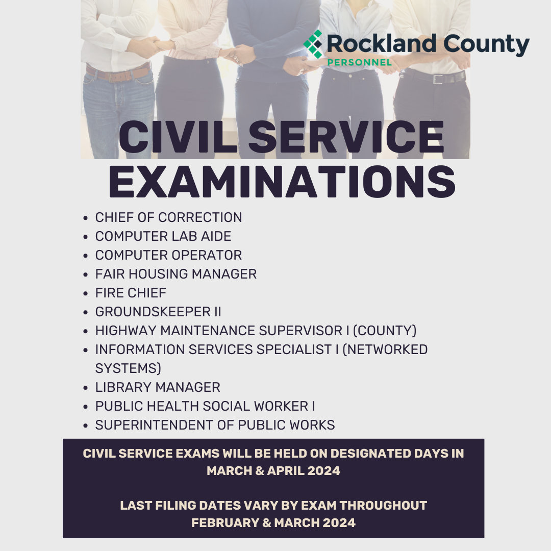 civil service exams march april 