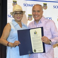 State Comptroller DiNapoli and NYS Assemblywoman Maritza Davila, Chair of the Puerto Rican/Hispanic Task Force.