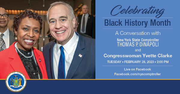 Congresswoman Yvette Clarke and State Comptroller DiNapoli