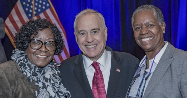 Comptroller DiNapoli withAssemblymember Crystal Peoples-Stokes and Wanda Williams