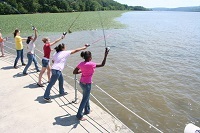 fishing at Norrie Point