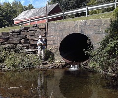 Assessing a culvert at a road crossing