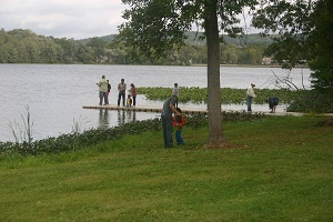 free fishing on dock