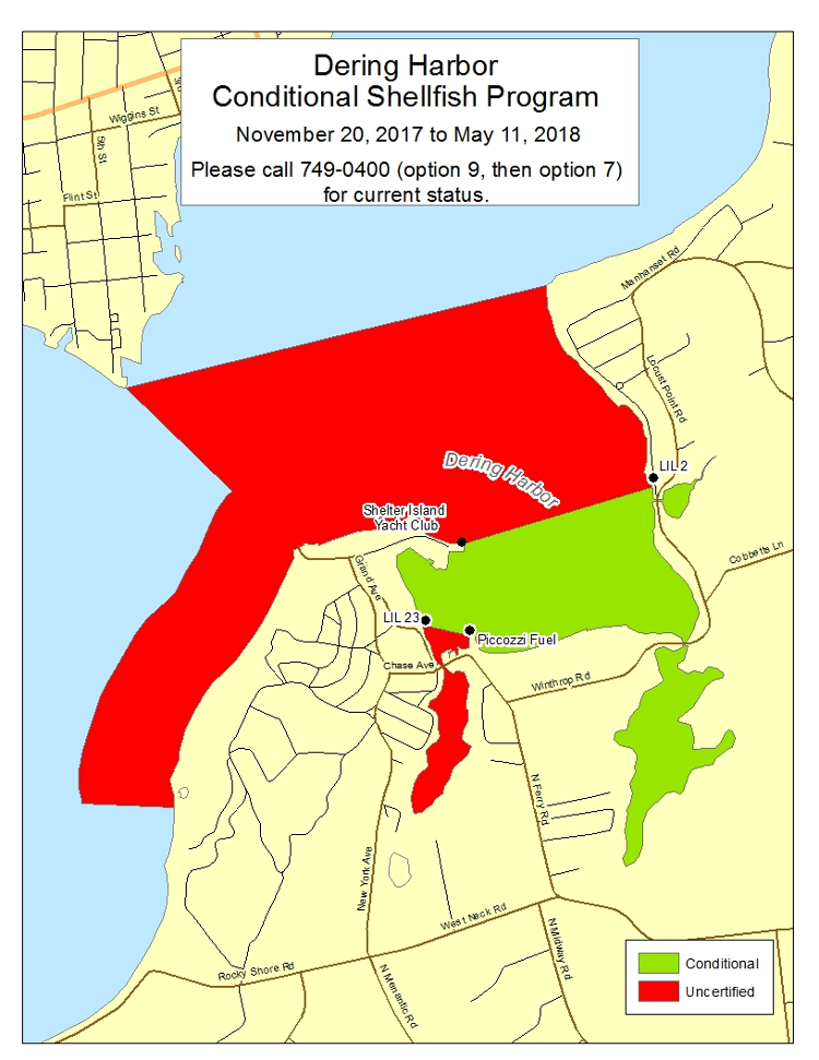 Dering Harbor Conditional Area Dering Harbor Conditional Area map