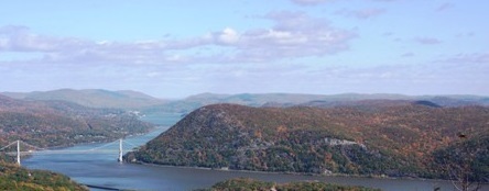 View of Bear Mountain Bridge at Hudson Highlands