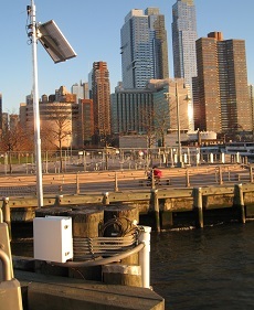 HRECOS station at Pier 84 in NYC