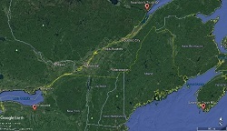 Map of Swainson's Thrush detections