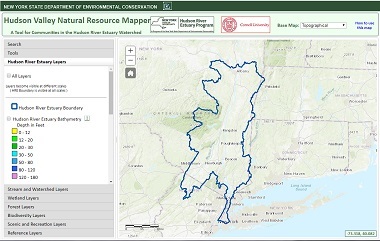 Hudson Valley Natural Resources Mapper screen shot