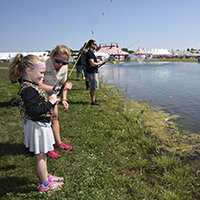 Children Fishing at the Great NYS Fair