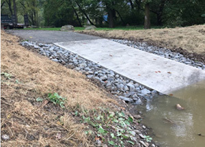 Mud Lock Boat Launch Construction