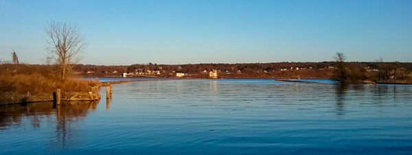 The mouth of Rondout Creek courtesy of Jim Yates