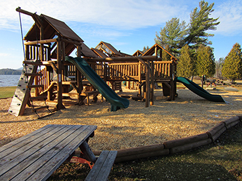 Meacham Lake Campground's new playground
