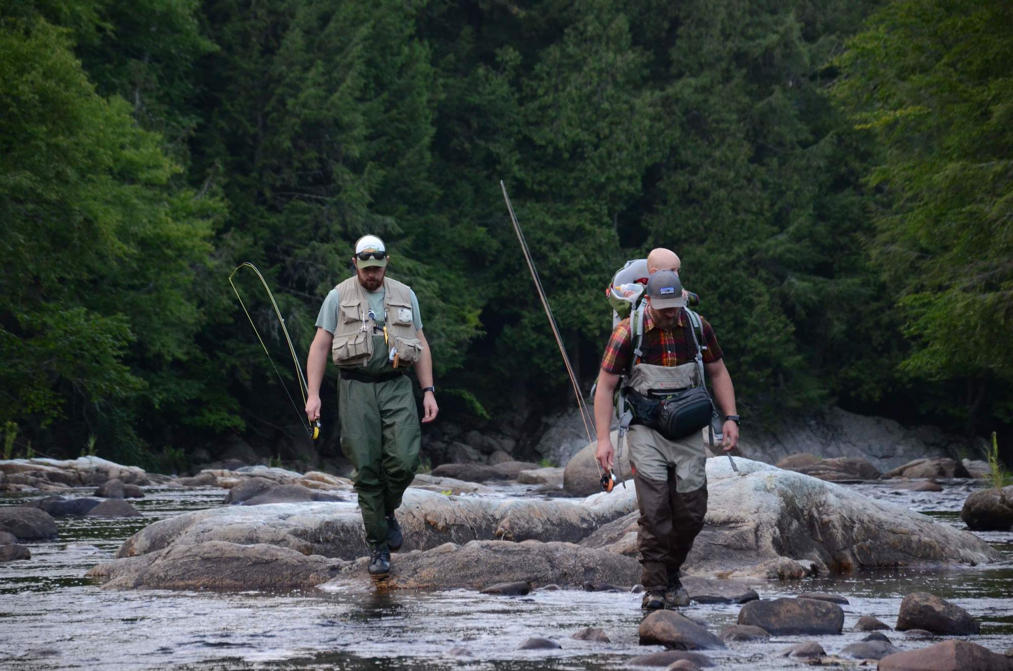 Anglers on the Ausable River