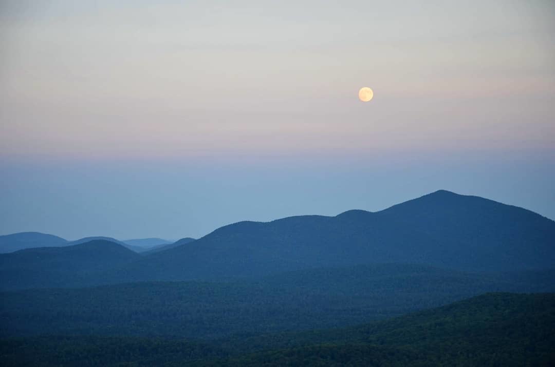 Moon over High Peaks