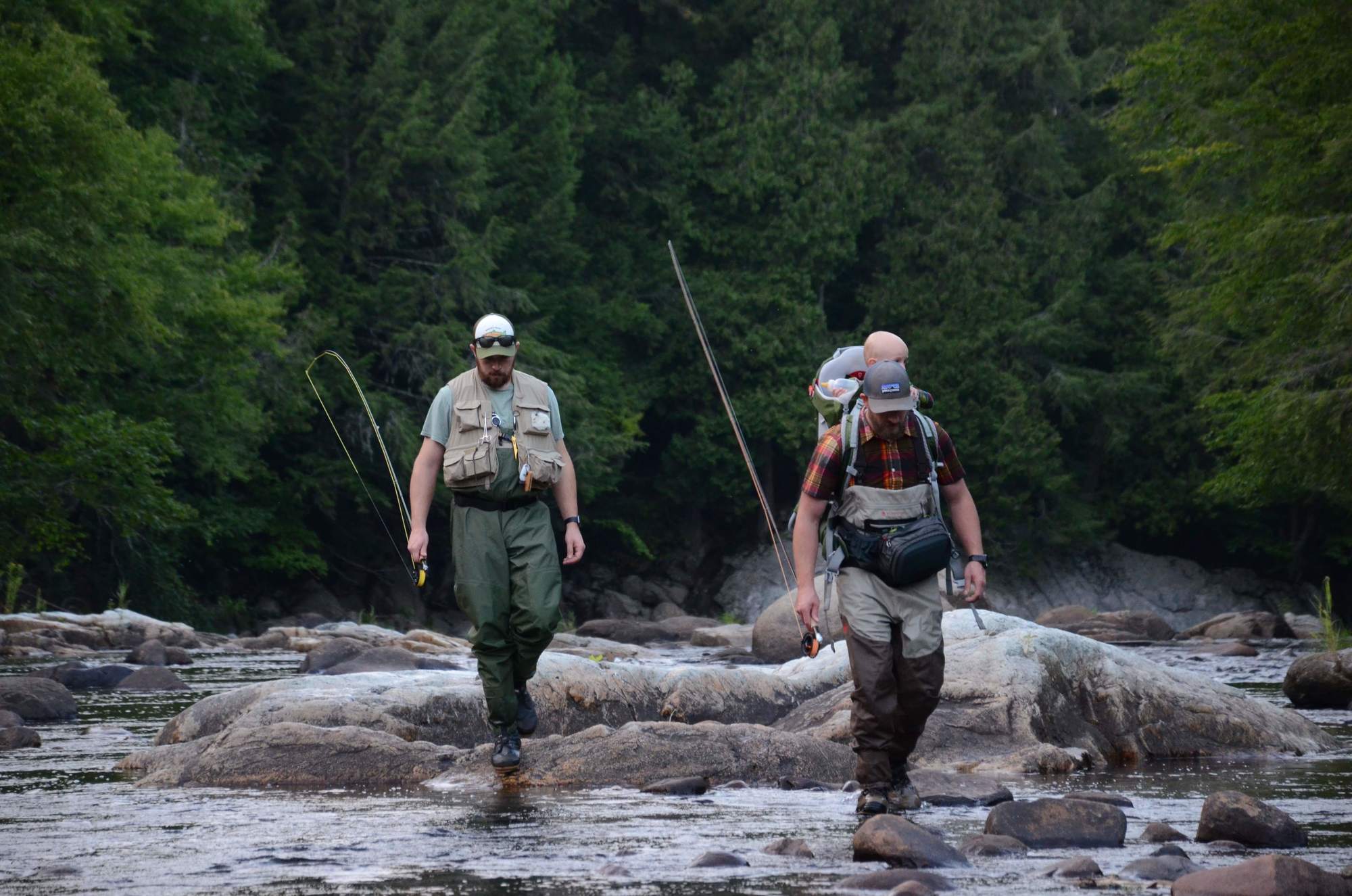 Fishermen on Ausable River