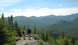 Men on top of a mountain