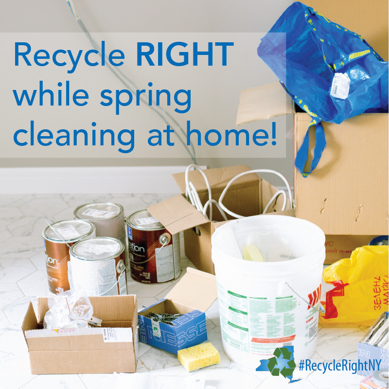 Recycle Right While Cleaning From Home Spring Cleaning