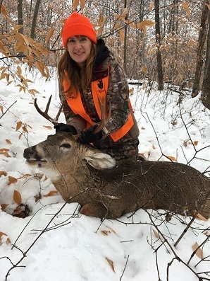 Woman who harvested a deer