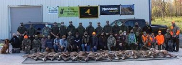 Group picture from youth deer hunt event in Seneca County