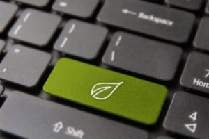 green keyboard